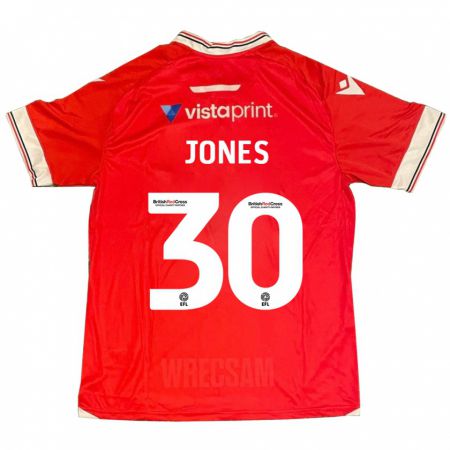 Kandiny Lapset James Jones #30 Punainen Kotipaita 2023/24 Lyhythihainen Paita T-Paita