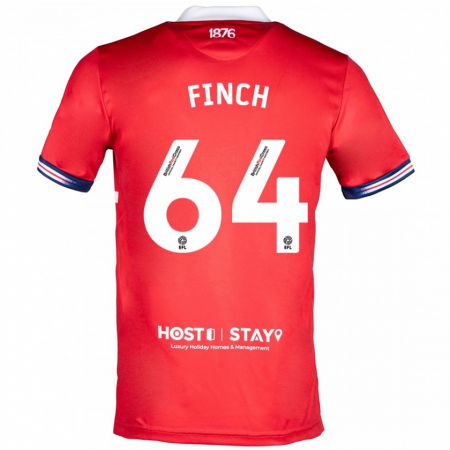Kandiny Lapset Sonny Finch #64 Punainen Kotipaita 2023/24 Lyhythihainen Paita T-Paita
