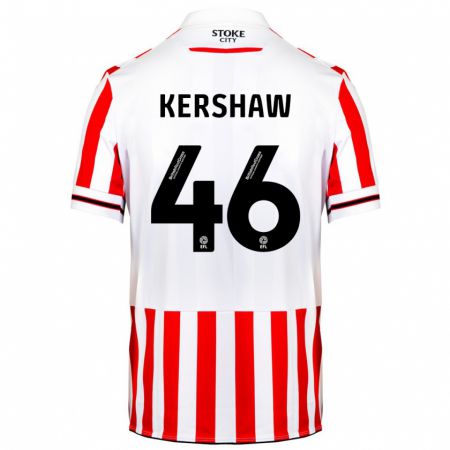 Kandiny Lapset Ben Kershaw #46 Punainen Valkoinen Kotipaita 2023/24 Lyhythihainen Paita T-Paita