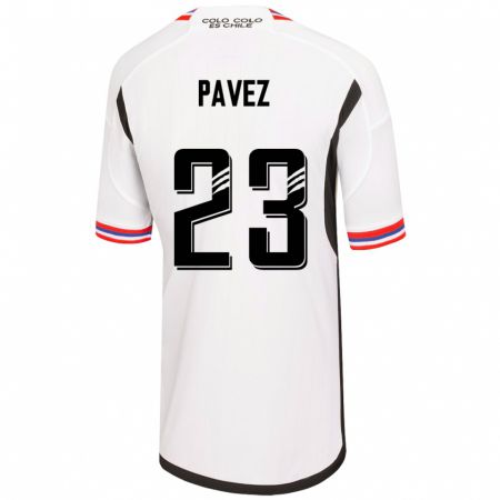 Kandiny Lapset Esteban Pavez #23 Valkoinen Kotipaita 2023/24 Lyhythihainen Paita T-Paita