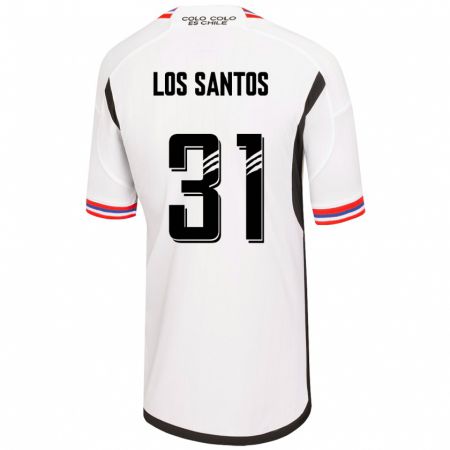 Kandiny Lapset Matías De Los Santos #31 Valkoinen Kotipaita 2023/24 Lyhythihainen Paita T-Paita
