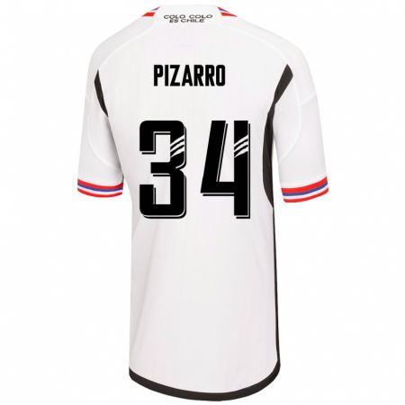 Kandiny Lapset Vicente Pizarro #34 Valkoinen Kotipaita 2023/24 Lyhythihainen Paita T-Paita
