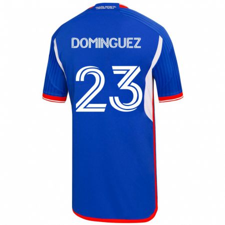 Kandiny Lapset Nery Domínguez #23 Sininen Kotipaita 2023/24 Lyhythihainen Paita T-Paita