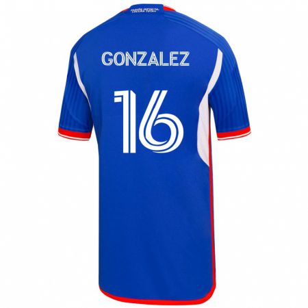 Kandiny Lapset Monserratt González #16 Sininen Kotipaita 2023/24 Lyhythihainen Paita T-Paita