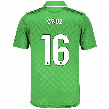 Kandiny Lapset Juan Cruz #16 Vihreä Vieraspaita 2023/24 Lyhythihainen Paita T-Paita
