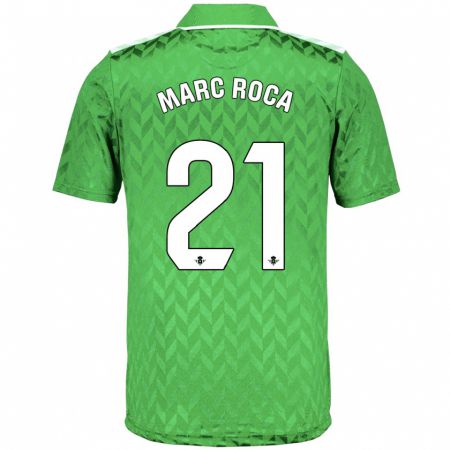 Kandiny Lapset Marc Roca #21 Vihreä Vieraspaita 2023/24 Lyhythihainen Paita T-Paita