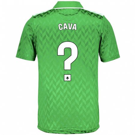 Kandiny Lapset Raúl Cava #0 Vihreä Vieraspaita 2023/24 Lyhythihainen Paita T-Paita