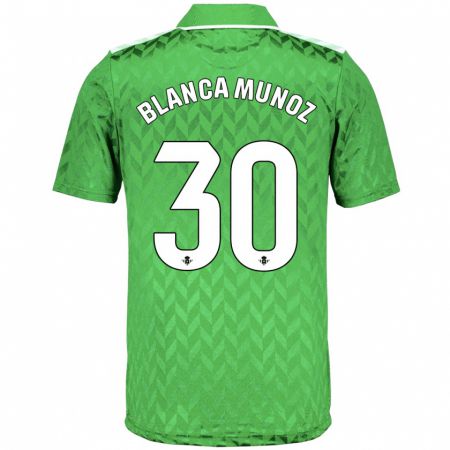 Kandiny Lapset Blanca Muñoz #30 Vihreä Vieraspaita 2023/24 Lyhythihainen Paita T-Paita