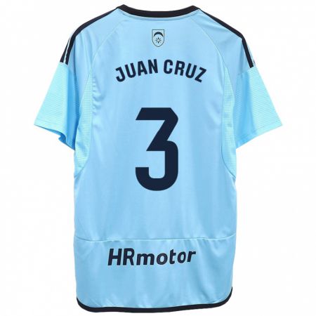 Kandiny Lapset Juan Cruz #3 Sininen Vieraspaita 2023/24 Lyhythihainen Paita T-Paita