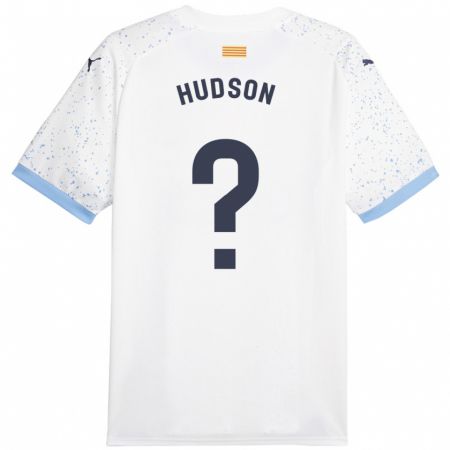 Kandiny Lapset Hudson #0 Valkoinen Vieraspaita 2023/24 Lyhythihainen Paita T-Paita