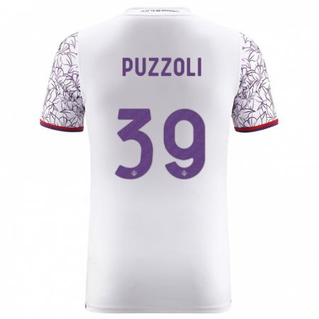 Kandiny Lapset Giorgio Puzzoli #39 Valkoinen Vieraspaita 2023/24 Lyhythihainen Paita T-Paita