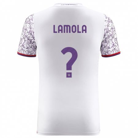 Kandiny Lapset Lorenzo Lamola #0 Valkoinen Vieraspaita 2023/24 Lyhythihainen Paita T-Paita