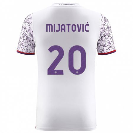 Kandiny Lapset Milica Mijatović #20 Valkoinen Vieraspaita 2023/24 Lyhythihainen Paita T-Paita