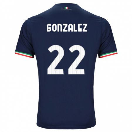 Kandiny Lapset Diego González #22 Laivasto Vieraspaita 2023/24 Lyhythihainen Paita T-Paita