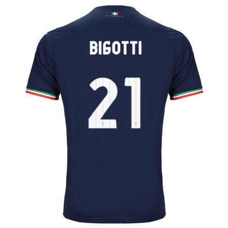 Kandiny Lapset Massimo Bigotti #21 Laivasto Vieraspaita 2023/24 Lyhythihainen Paita T-Paita
