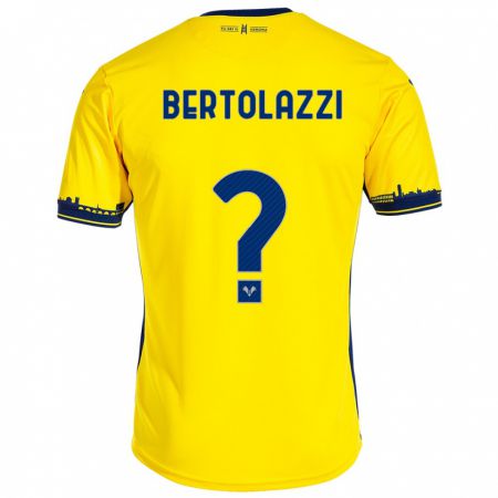 Kandiny Lapset Giovanni Bertolazzi #0 Keltainen Vieraspaita 2023/24 Lyhythihainen Paita T-Paita