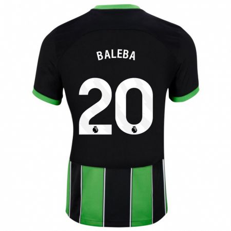 Kandiny Lapset Carlos Baleba #20 Musta Vihreä Vieraspaita 2023/24 Lyhythihainen Paita T-Paita