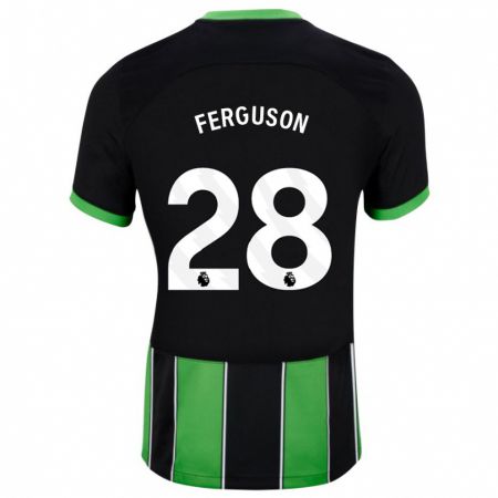 Kandiny Lapset Evan Ferguson #28 Musta Vihreä Vieraspaita 2023/24 Lyhythihainen Paita T-Paita