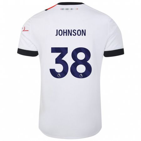 Kandiny Lapset Joe Johnson #38 Valkoinen Vieraspaita 2023/24 Lyhythihainen Paita T-Paita