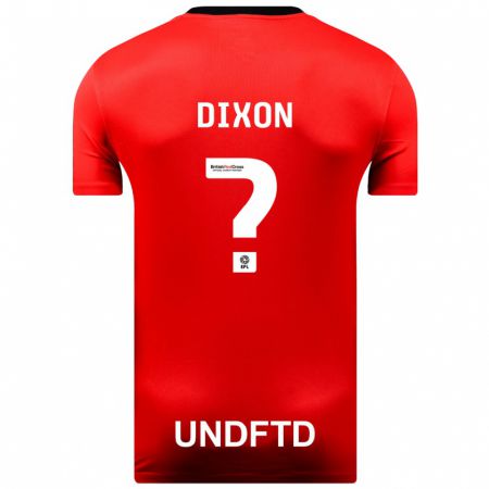 Kandiny Lapset Junior Dixon #0 Punainen Vieraspaita 2023/24 Lyhythihainen Paita T-Paita