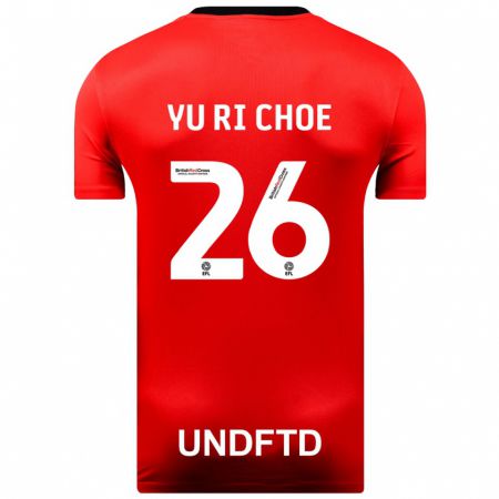 Kandiny Lapset Yu-Ri Choe #26 Punainen Vieraspaita 2023/24 Lyhythihainen Paita T-Paita