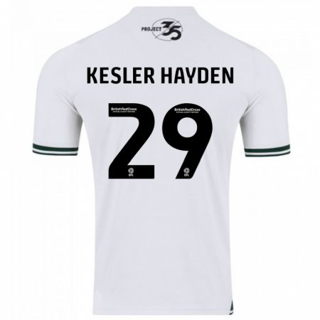 Kandiny Lapset Kaine Kesler-Hayden #29 Valkoinen Vieraspaita 2023/24 Lyhythihainen Paita T-Paita