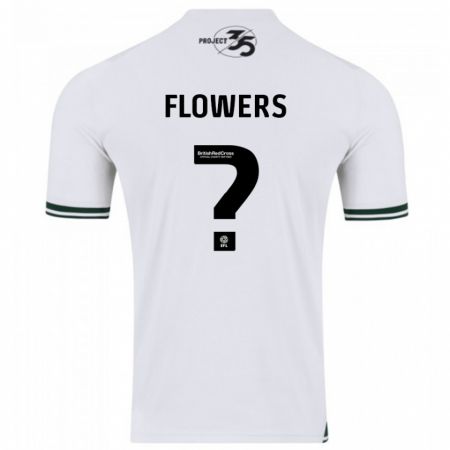 Kandiny Lapset Lewis Flowers #0 Valkoinen Vieraspaita 2023/24 Lyhythihainen Paita T-Paita