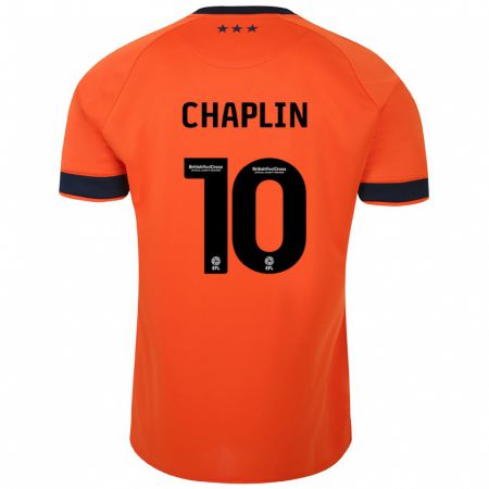 Kandiny Lapset Conor Chaplin #10 Oranssi Vieraspaita 2023/24 Lyhythihainen Paita T-Paita