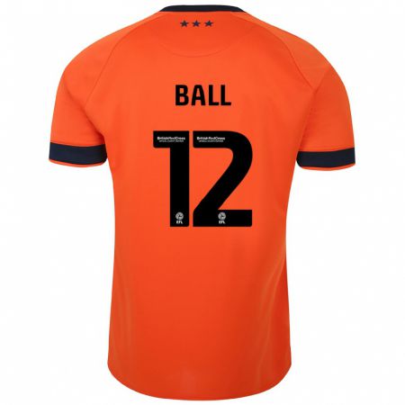 Kandiny Lapset Dominic Ball #12 Oranssi Vieraspaita 2023/24 Lyhythihainen Paita T-Paita