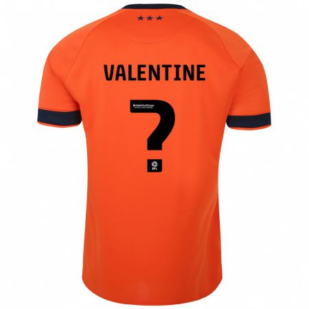 Kandiny Lapset Nico Valentine #0 Oranssi Vieraspaita 2023/24 Lyhythihainen Paita T-Paita