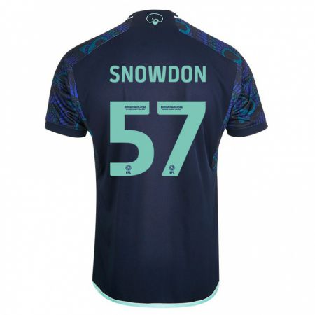 Kandiny Lapset Joe Snowdon #57 Sininen Vieraspaita 2023/24 Lyhythihainen Paita T-Paita