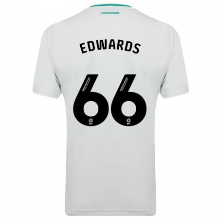 Kandiny Lapset Diamond Edwards #66 Valkoinen Vieraspaita 2023/24 Lyhythihainen Paita T-Paita