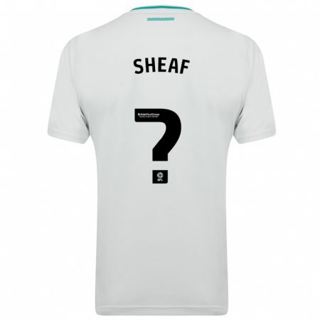 Kandiny Lapset Ben Sheaf #0 Valkoinen Vieraspaita 2023/24 Lyhythihainen Paita T-Paita