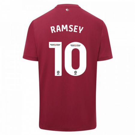 Kandiny Lapset Aaron Ramsey #10 Punainen Vieraspaita 2023/24 Lyhythihainen Paita T-Paita