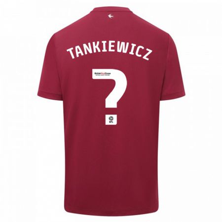 Kandiny Lapset Rob Tankiewicz #0 Punainen Vieraspaita 2023/24 Lyhythihainen Paita T-Paita