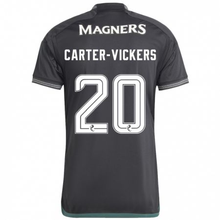 Kandiny Lapset Cameron Carter-Vickers #20 Musta Vieraspaita 2023/24 Lyhythihainen Paita T-Paita