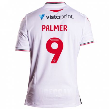 Kandiny Lapset Ollie Palmer #9 Valkoinen Vieraspaita 2023/24 Lyhythihainen Paita T-Paita
