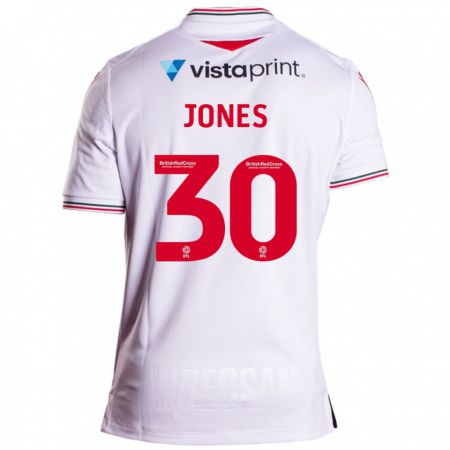 Kandiny Lapset James Jones #30 Valkoinen Vieraspaita 2023/24 Lyhythihainen Paita T-Paita
