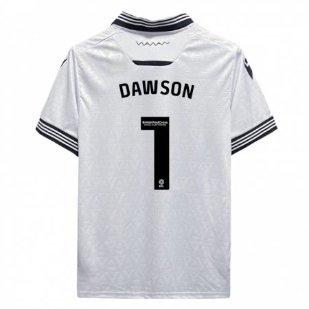 Kandiny Lapset Cameron Dawson #1 Valkoinen Vieraspaita 2023/24 Lyhythihainen Paita T-Paita