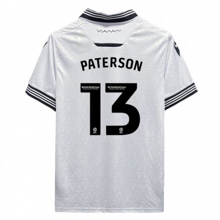 Kandiny Lapset Callum Paterson #13 Valkoinen Vieraspaita 2023/24 Lyhythihainen Paita T-Paita
