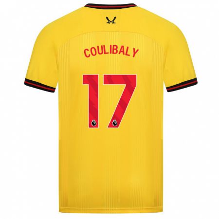 Kandiny Lapset Ismaila Coulibaly #17 Keltainen Vieraspaita 2023/24 Lyhythihainen Paita T-Paita