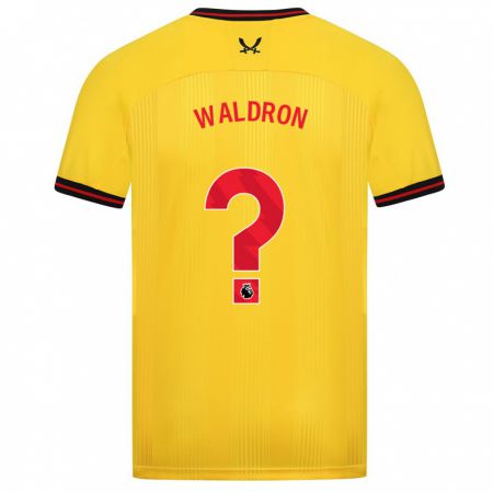Kandiny Lapset Jack Waldron #0 Keltainen Vieraspaita 2023/24 Lyhythihainen Paita T-Paita