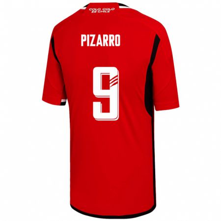 Kandiny Lapset Damián Pizarro #9 Punainen Vieraspaita 2023/24 Lyhythihainen Paita T-Paita