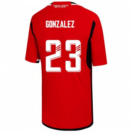 Kandiny Lapset Ramiro González #23 Punainen Vieraspaita 2023/24 Lyhythihainen Paita T-Paita