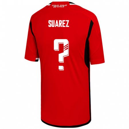 Kandiny Lapset Nicolás Suarez #0 Punainen Vieraspaita 2023/24 Lyhythihainen Paita T-Paita