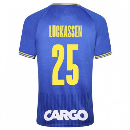 Kandiny Lapset Derrick Luckassen #25 Sininen Vieraspaita 2023/24 Lyhythihainen Paita T-Paita