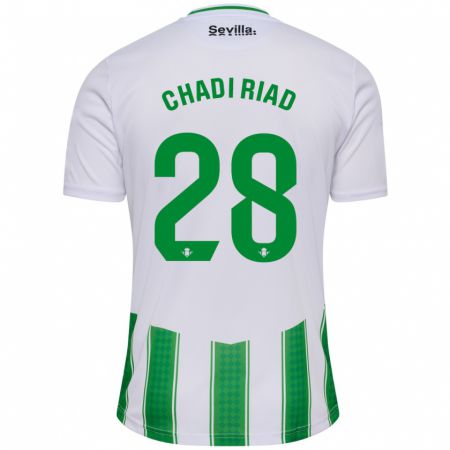Kandiny Miesten Chadi Riad #28 Valkoinen Kotipaita 2023/24 Lyhythihainen Paita T-Paita