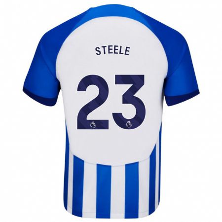 Kandiny Miesten Jason Steele #23 Sininen Kotipaita 2023/24 Lyhythihainen Paita T-Paita