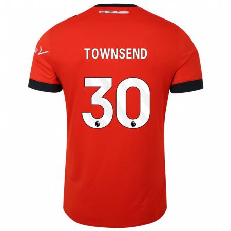 Kandiny Miesten Andros Townsend #30 Punainen Kotipaita 2023/24 Lyhythihainen Paita T-Paita