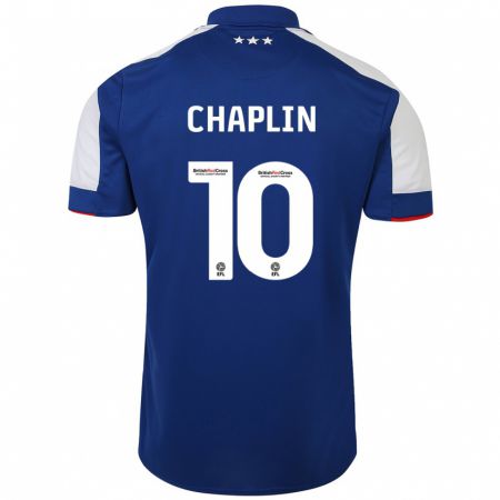 Kandiny Miesten Conor Chaplin #10 Sininen Kotipaita 2023/24 Lyhythihainen Paita T-Paita